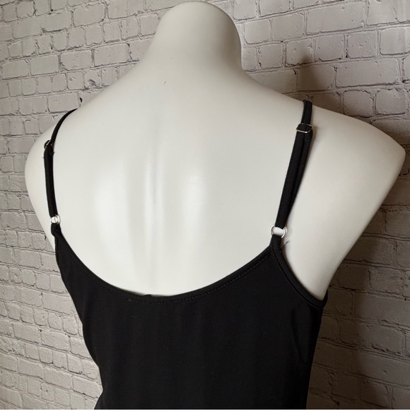 Styleword Black and Floral Spaghetti Strap Sun Dress Size M - Picture 3 of 8